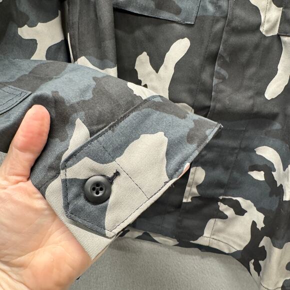 Propper BDU Shirt Mens Large Military Urban Camo Gray White Black Military NEW - Picture 6 of 7